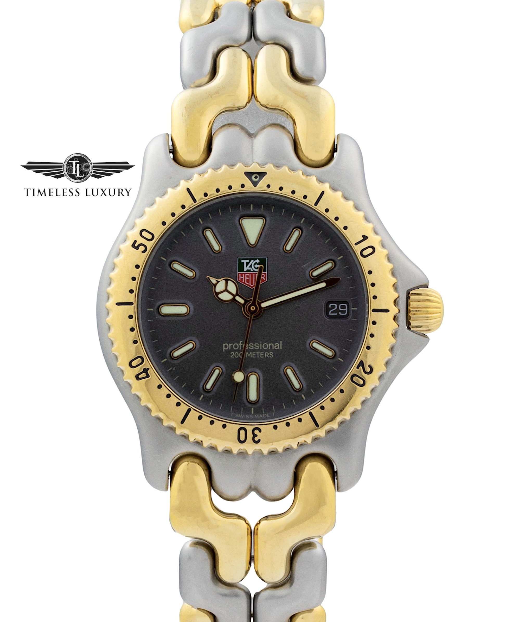 TAG Heuer Professional 200m S95.213 Stainless Steel & Gold 34mm