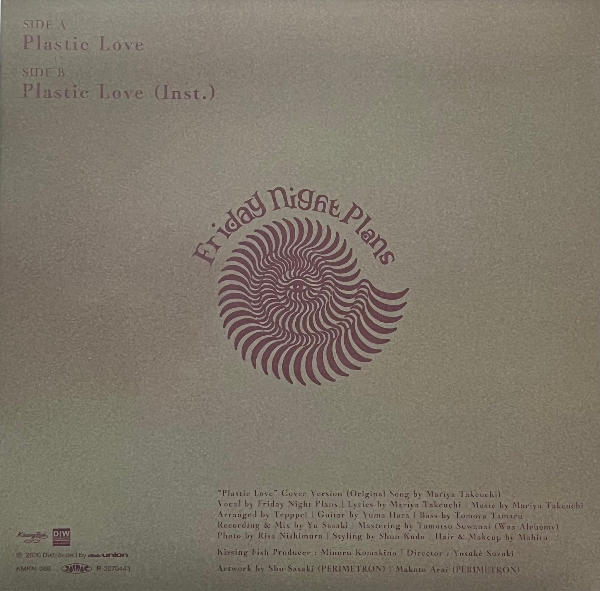 FRIDAY NIGHT PLANS / Plastic Love (Kissing Fish Records – KMKN 069