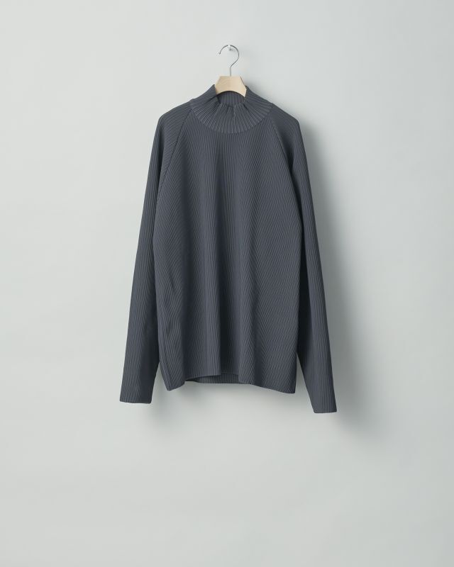 stein OVERSIZED GRADATION PLEATS LS・BLUE GREY - tity