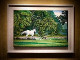 上鈴木正一「ゴールドシップ 」油絵原画M30号 | サラブレッドアート