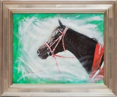 上鈴木正一「オルフェーヴル8」2011有馬記念 | サラブレッドアート