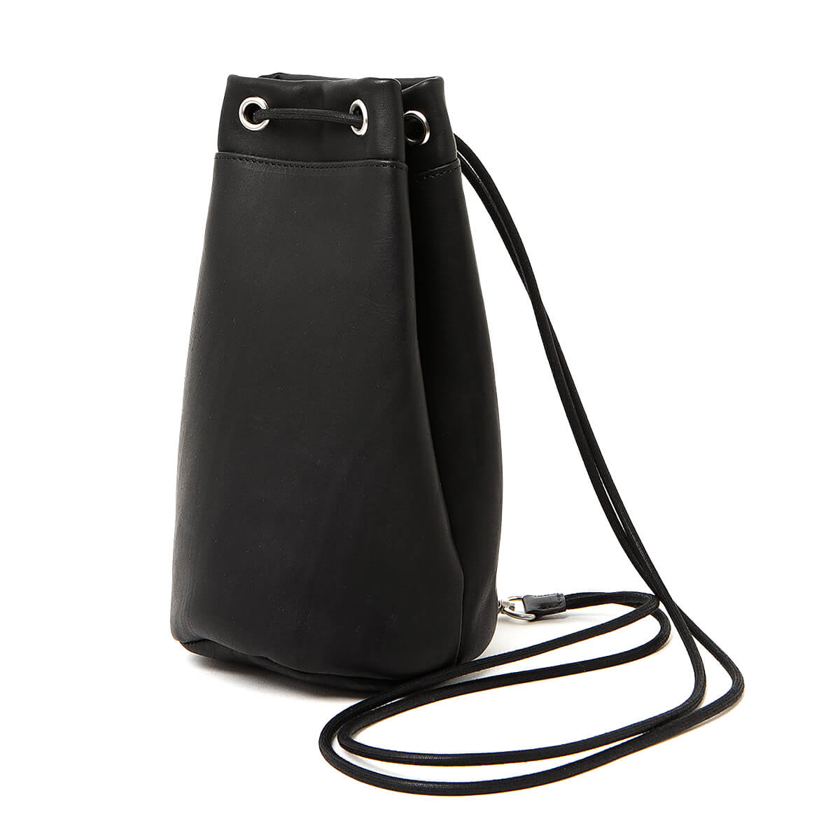 COW LEATHER DRAWSTRING BAG | hobo