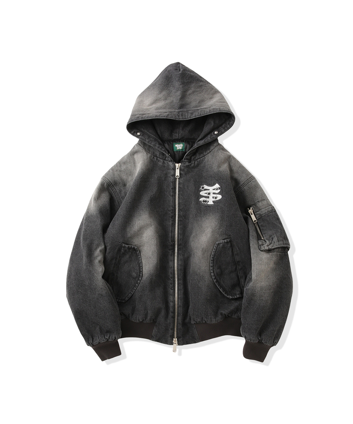 Vintage styles TS logo denim fur jacket – That's life online store