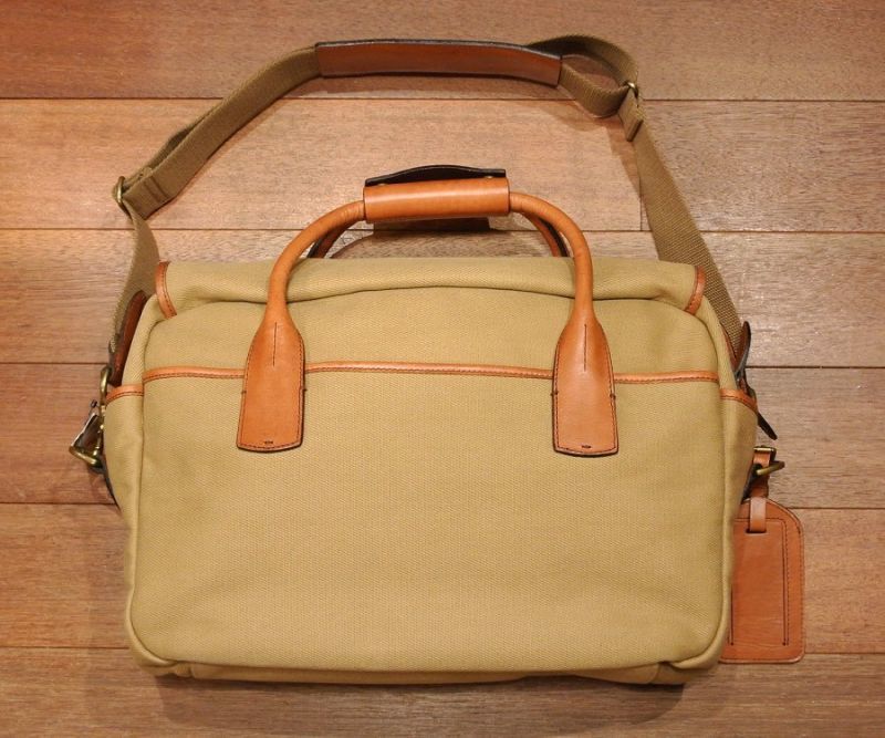 ポロラルフローレン レザー×コットンキャンバス 2WAYバッグ ブリーフ