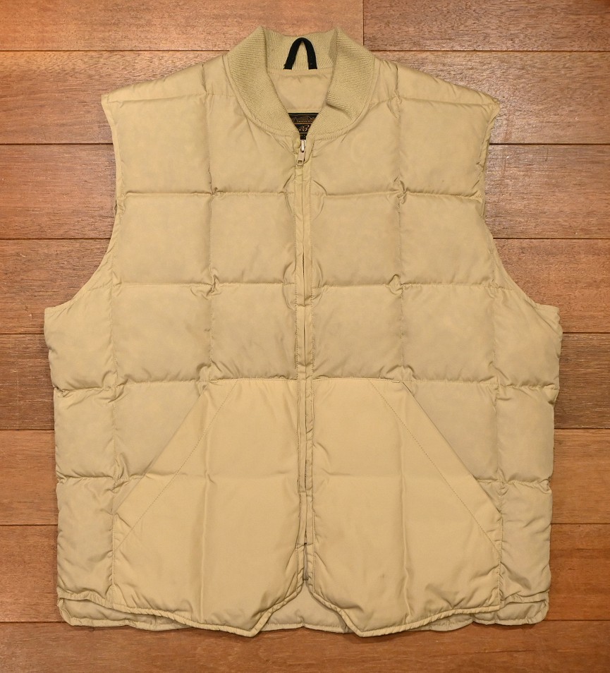 80s VTG/USED EDDIE BAUER エディバウアー ダウンベスト(TAN/44