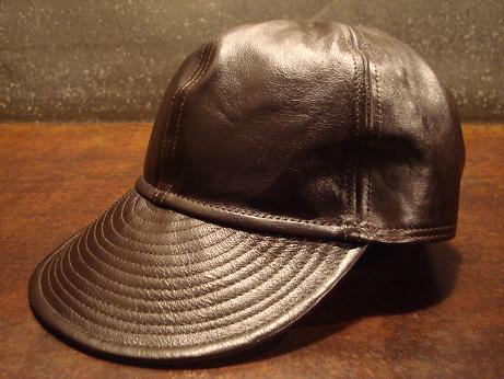 レザーメカニックキャップ(MA15116) - ザ・リアルマッコイズ茨城