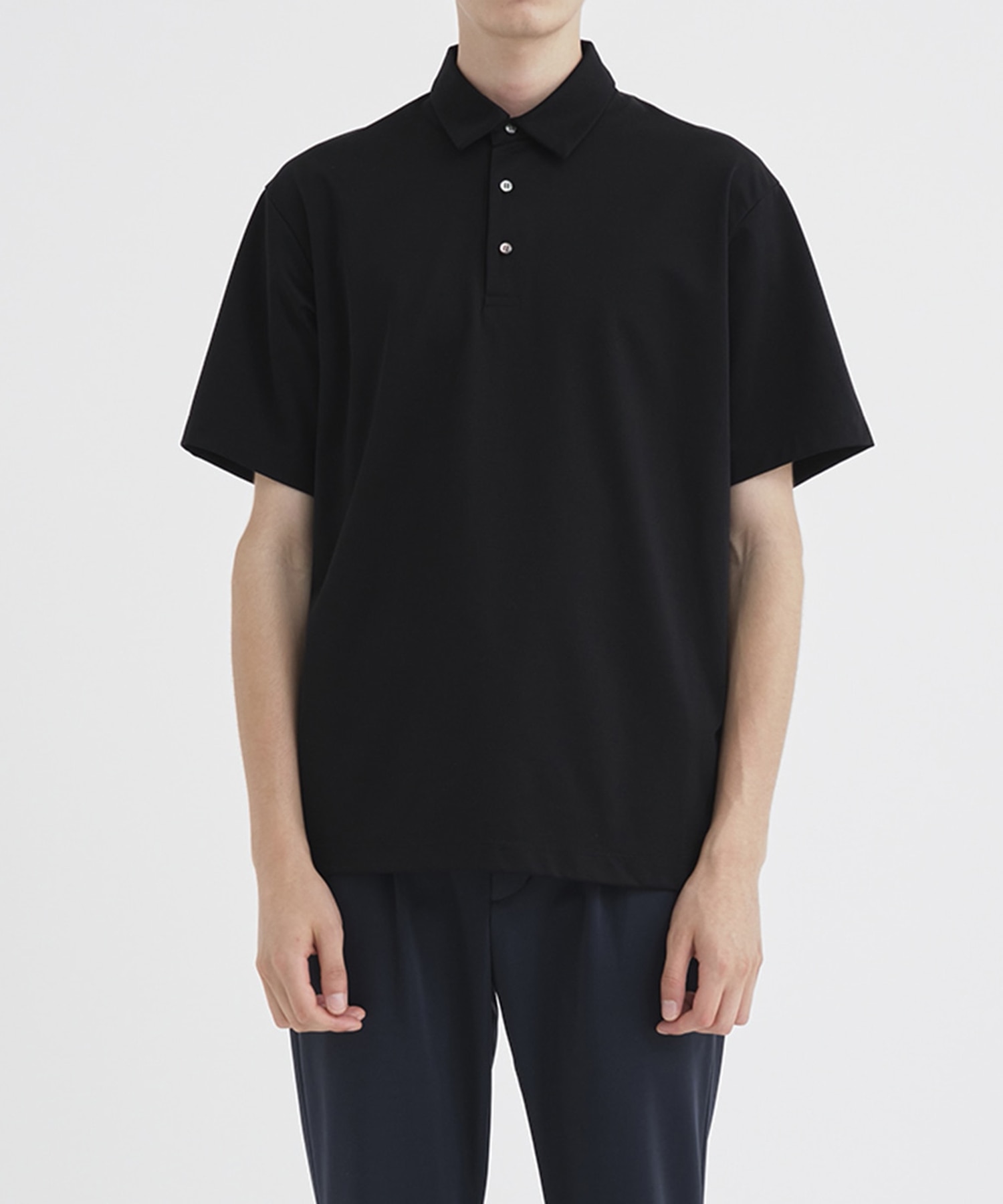 SOLOTEX Jersey S/S Polo(44 BLACK): THE TOKYO: MENS｜THE TOKYO