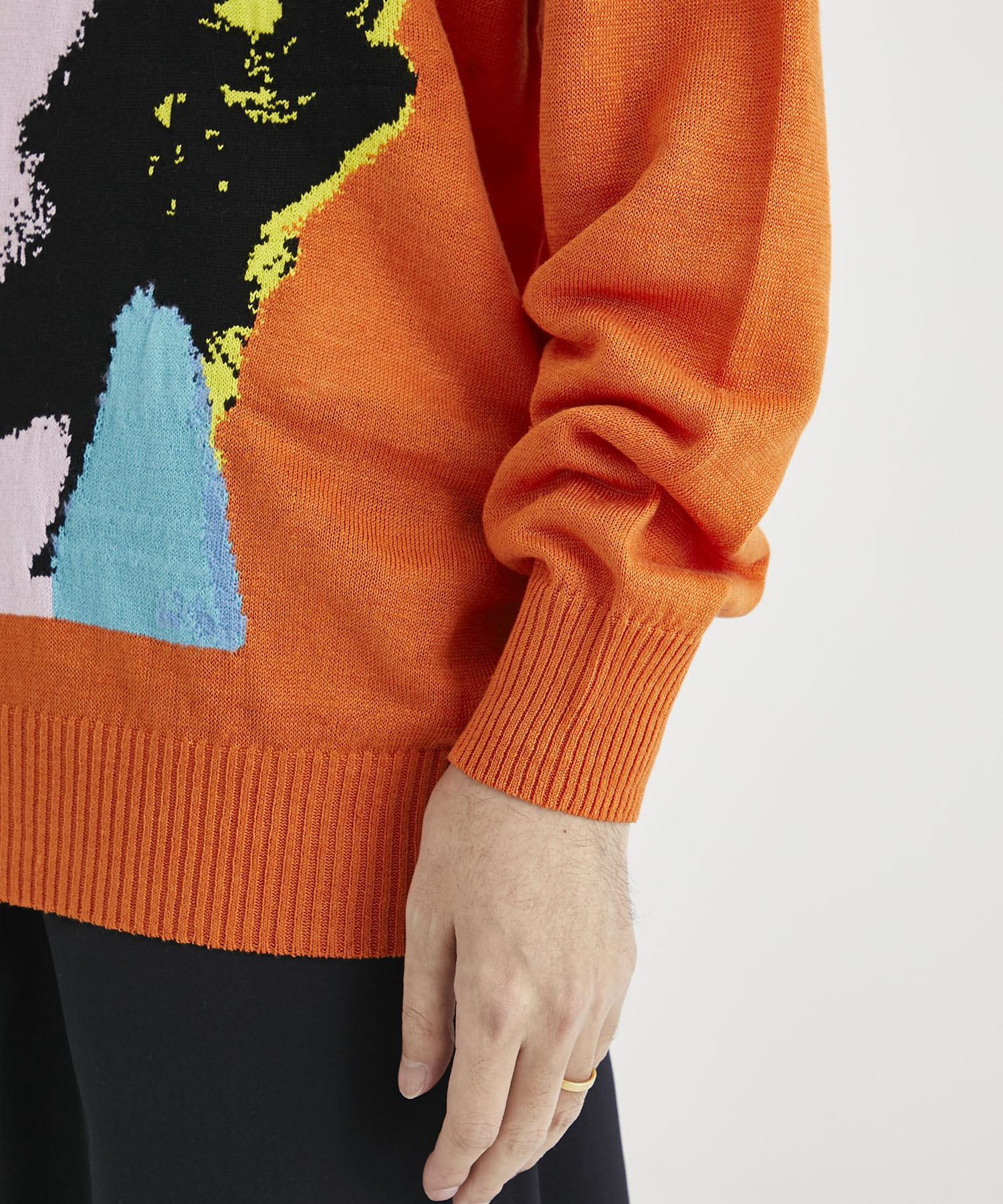 WK-N006-051 KNIT PO Andy Warhol(S ORANGE): JUNYA WATANABE MAN
