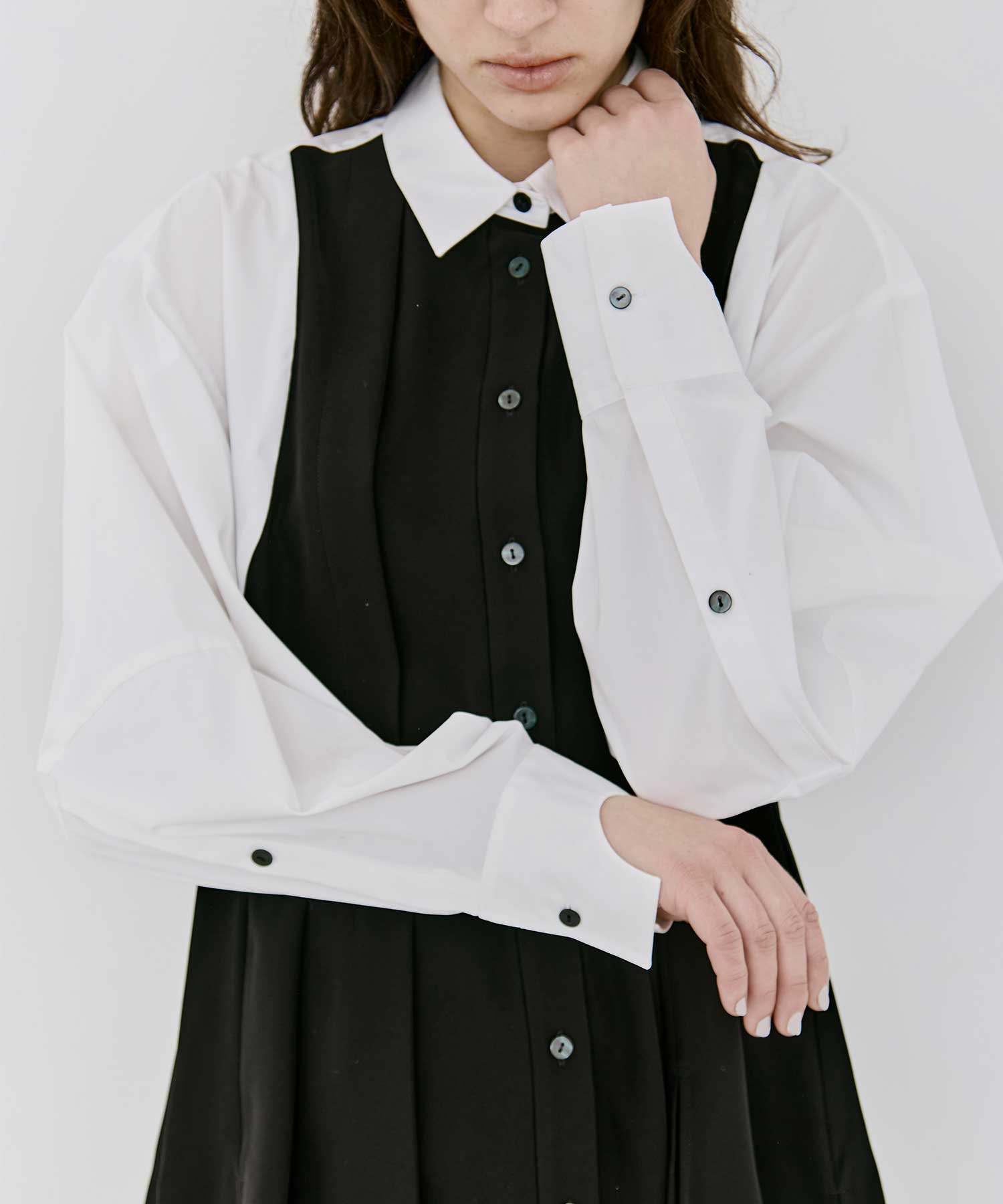 PANEL-HEM PULLOVER(38 BLACK): ENFOLD: WOMENS｜THE TOKYO ONLINE STORE