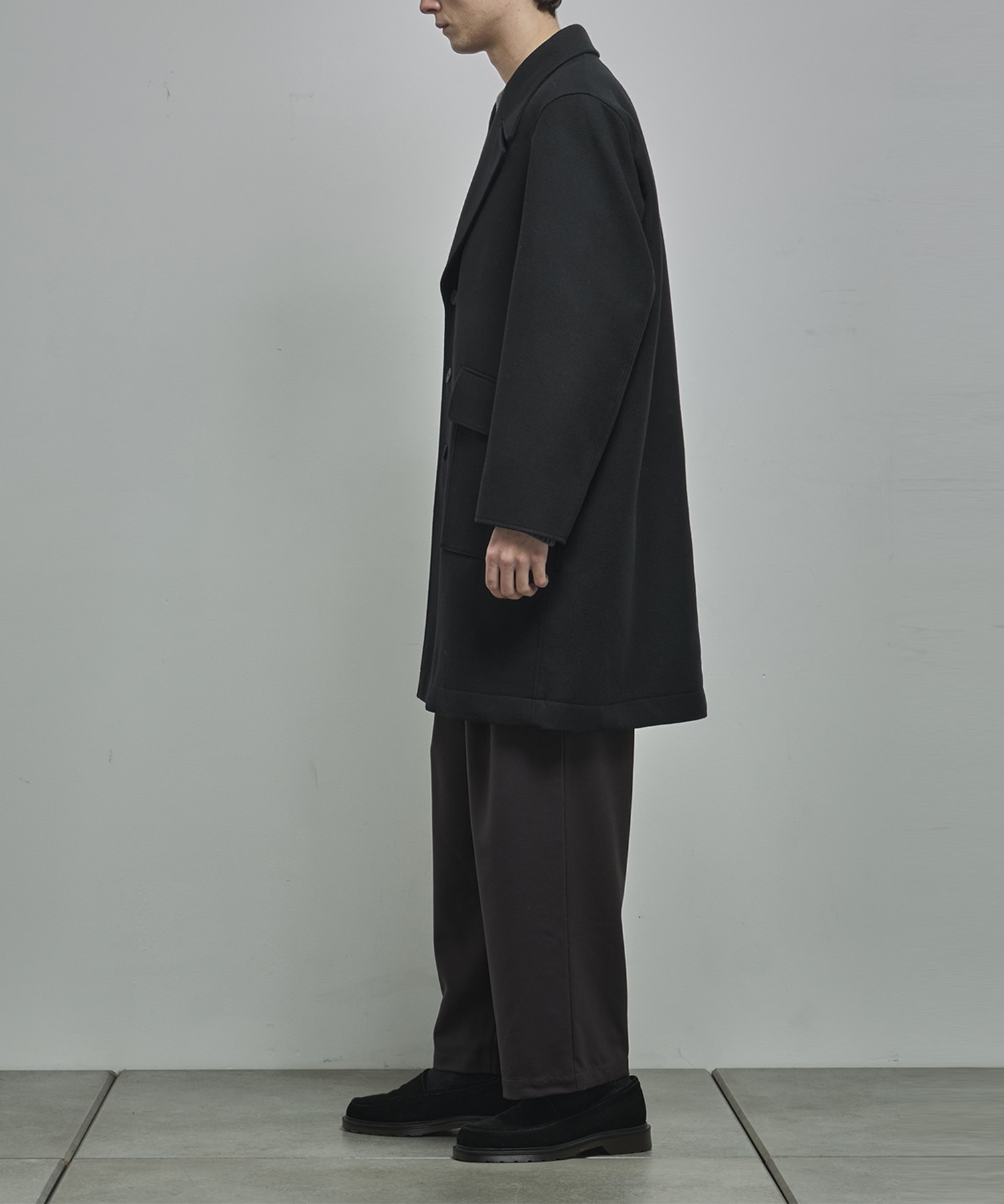 SUPER 160S DOUBLE SAXONY SEMI DOUBLE COAT | ATON