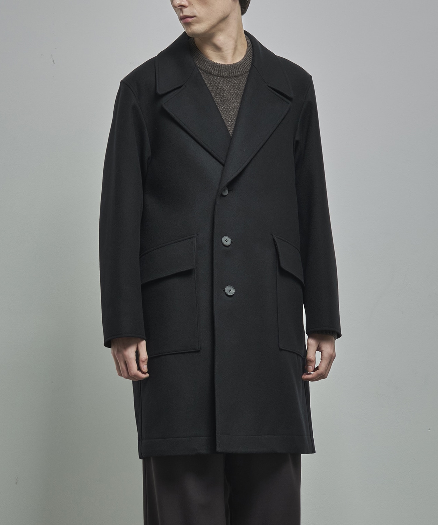SUPER 160S DOUBLE SAXONY SEMI DOUBLE COAT | ATON