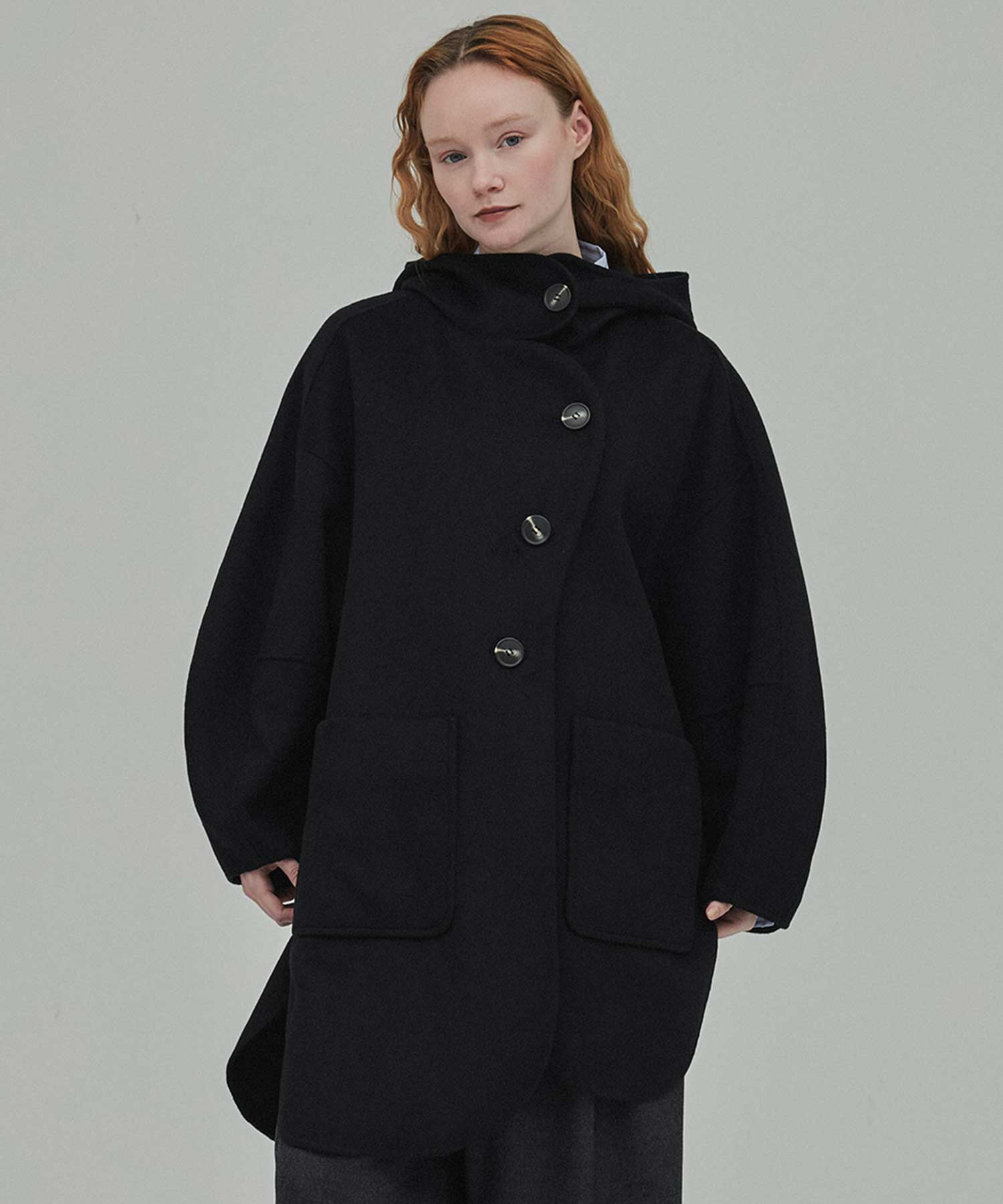 CIRCLE MODS-COAT(36 BLACK): ENFOLD: WOMENS｜THE TOKYO ONLINE STORE