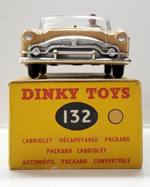 1957 Dinky Toys #132 Tan Packard Convertible: Mint in the Box