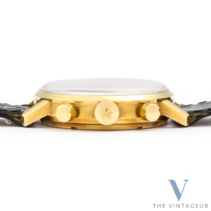 Zenith Cronograph tricompax 18k solid yellow gold case ref:a273