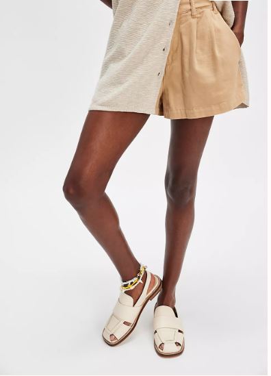 Free People Libby Fisher Flat Sandals Chalk – The Wander Shop