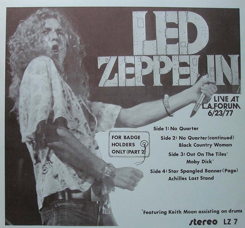 Dragonfly LZ 1234/7: LED ZEPPELIN 'FOR BADGE HOLDERS ONLY