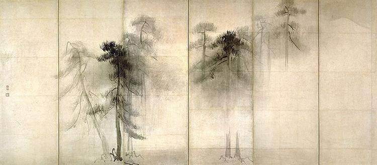 Pine Trees (Shorin-zu-byobu) – theartwolf