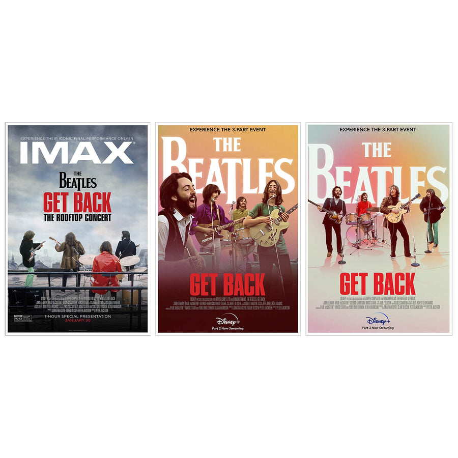 ビートルズポスター「ザ・ビートルズ：Get Back - 3種セット 」BEATLES