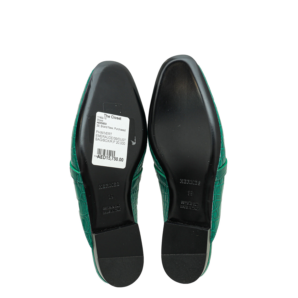 Hermes Vert Emeraudeoz Alligator Mississippiensis Mules 39 – THE