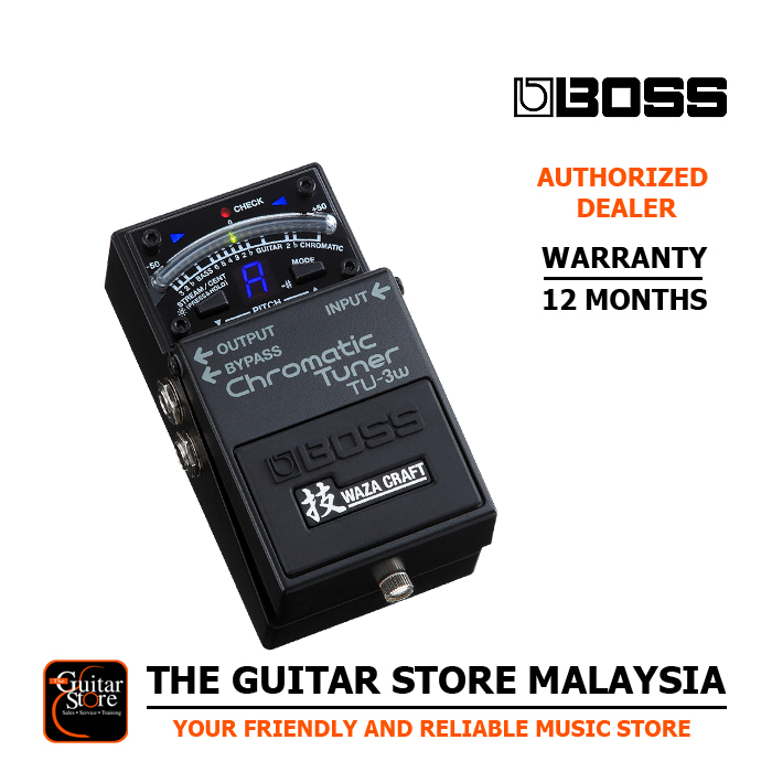 Boss TU-3W Waza Craft Chromatic Tuner with Bypass - The Guitar Store