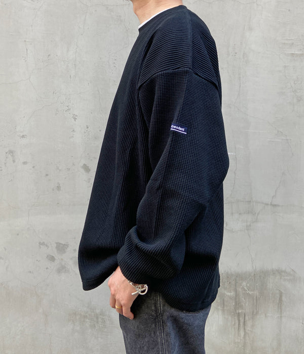 DESCENDANT/GAUFRE WAFFLE LS (BLACK)
