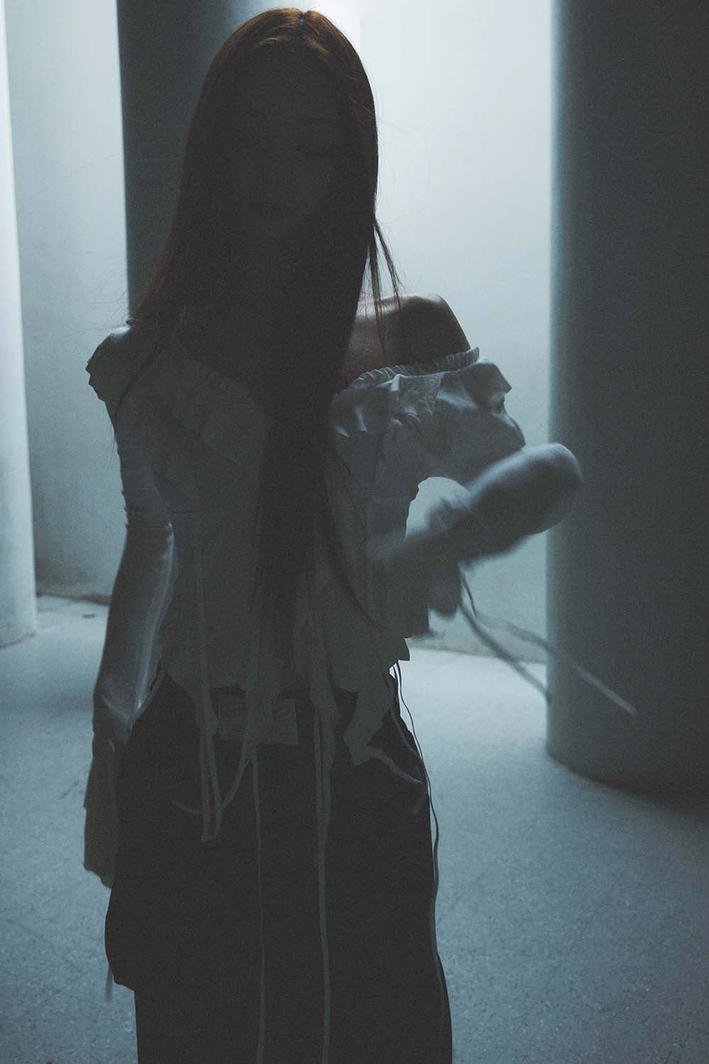 THEREDTHREAD / ザレッドスレッド】S dot flow frill tops