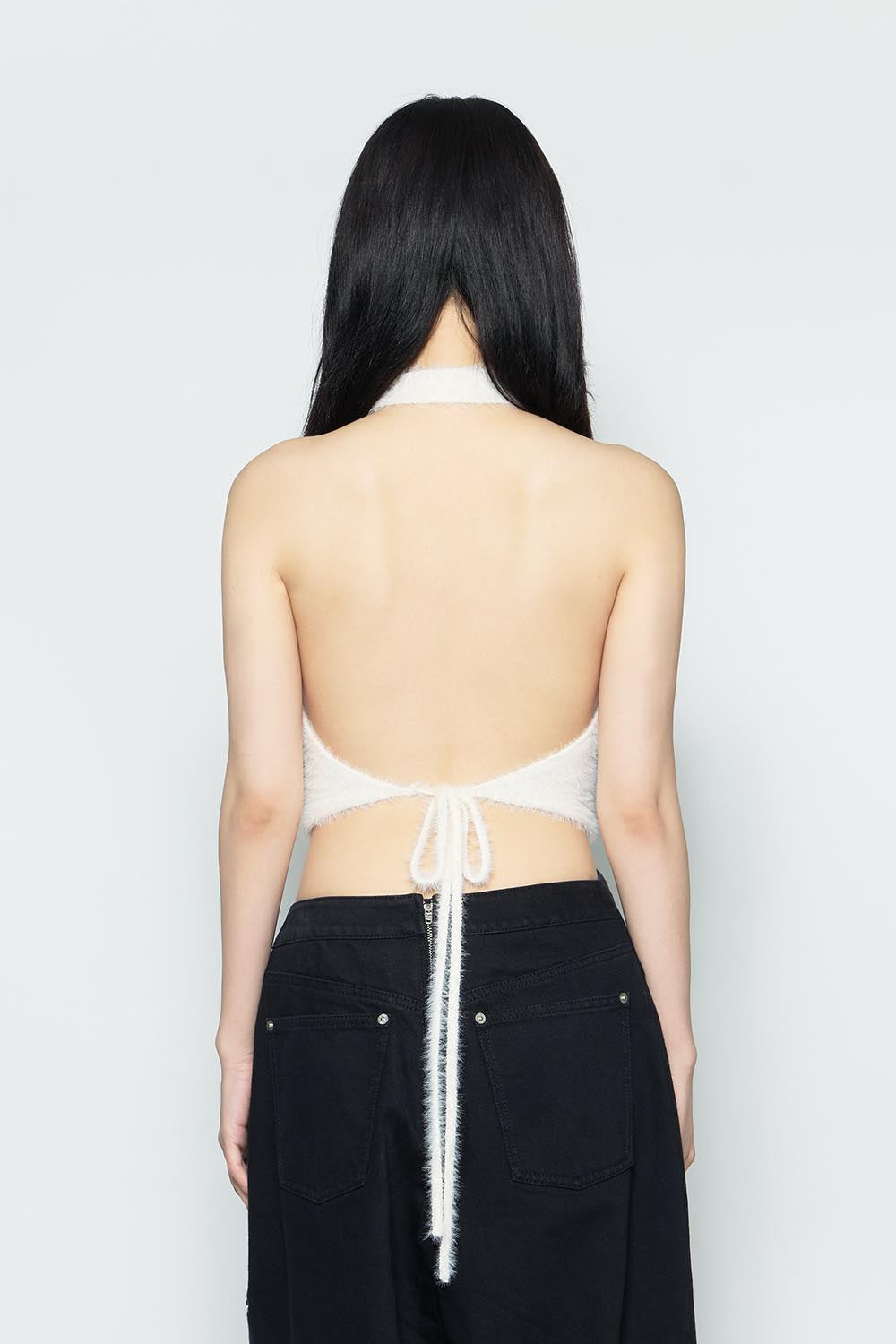 THEREDTHREAD / ザレッドスレッド】S fluffy halter tops