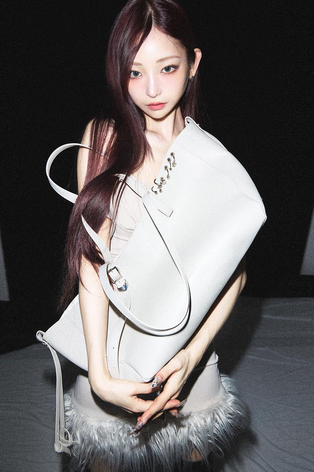 THEREDTHREAD / ザレッドスレッド】S heart tote bag large