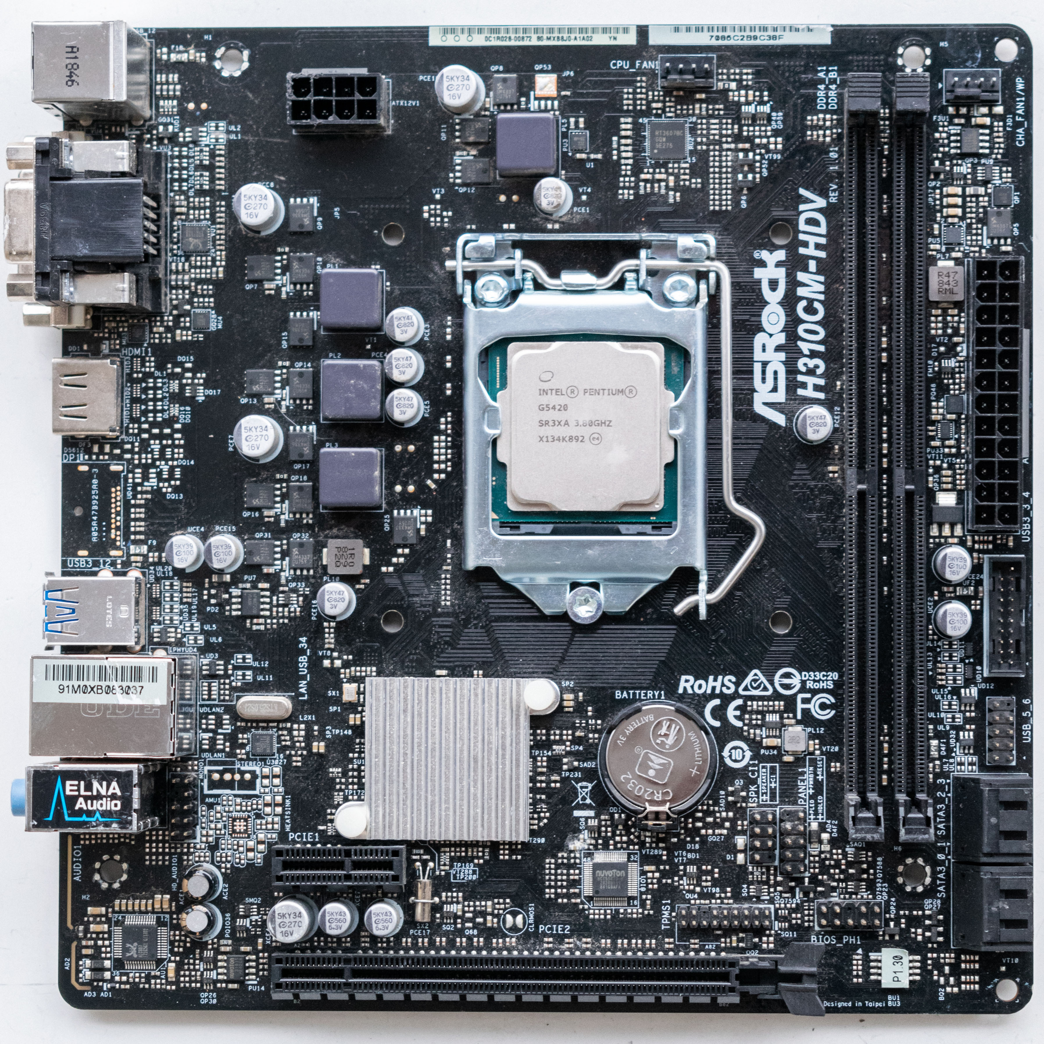 i5-9400F H310CM-HDV/M.2 マザボ DDR4メモリ8G×2 H310CM-HDV/M.2