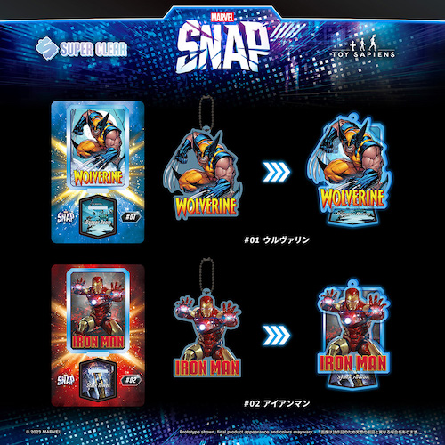 マーベル・スナップ」がアクスタ化 ─ アクリルカード、アクリル