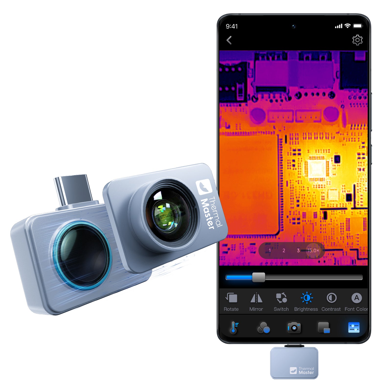 Thermal Infrared Camera for iPhone | Thermal Master P2 Pro
