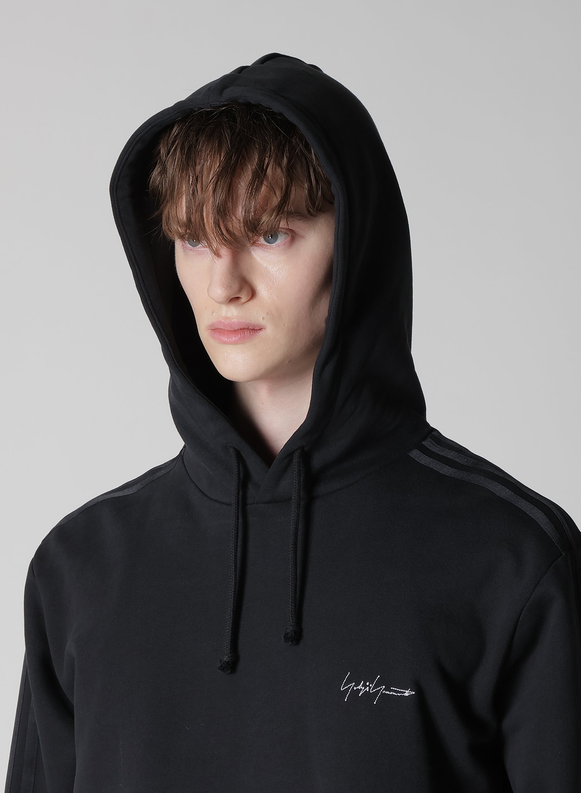 Y-3 KURO 3STRIPES HOODIE – THE SHOP YOHJI YAMAMOTO