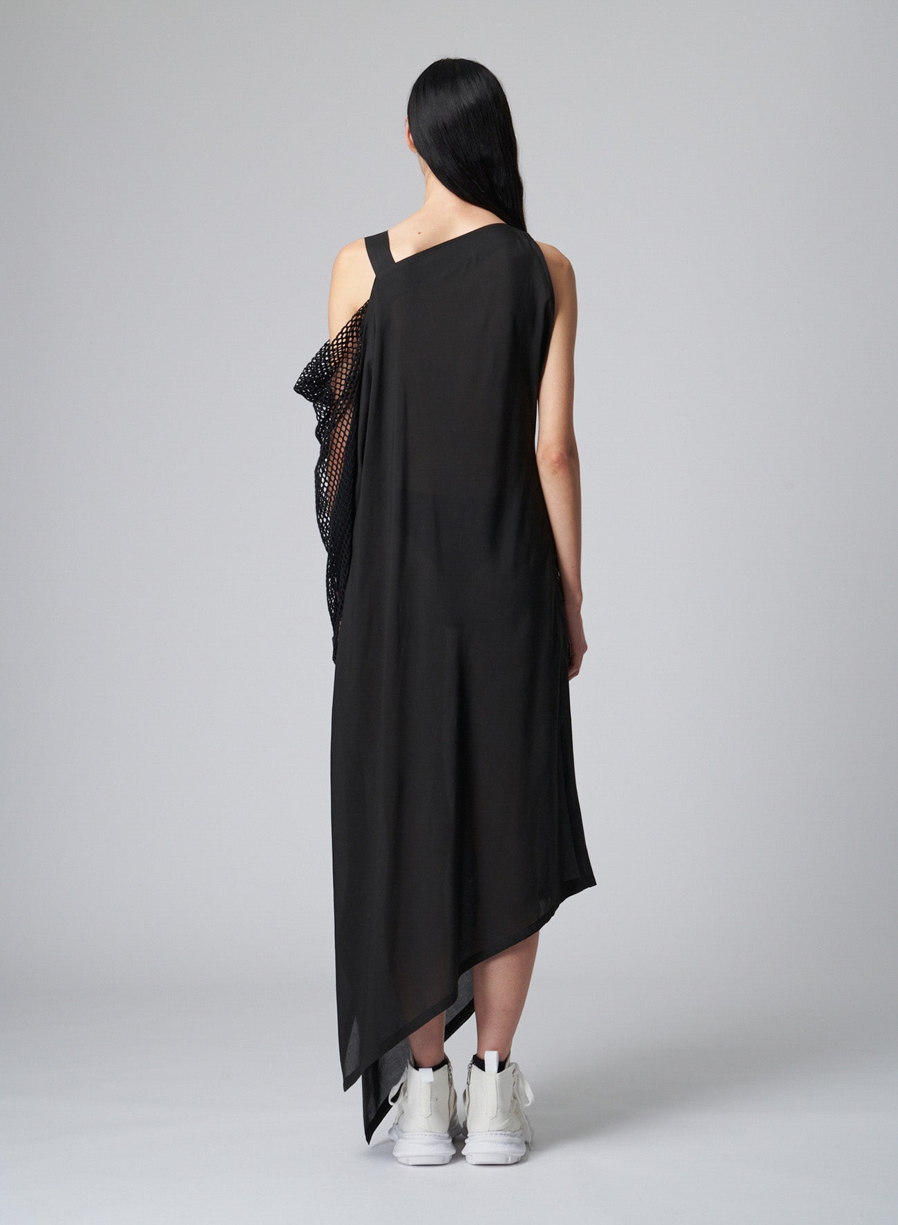 LIMI FEU PRINTED ASYMMETRIC DRESS – THE SHOP YOHJI YAMAMOTO
