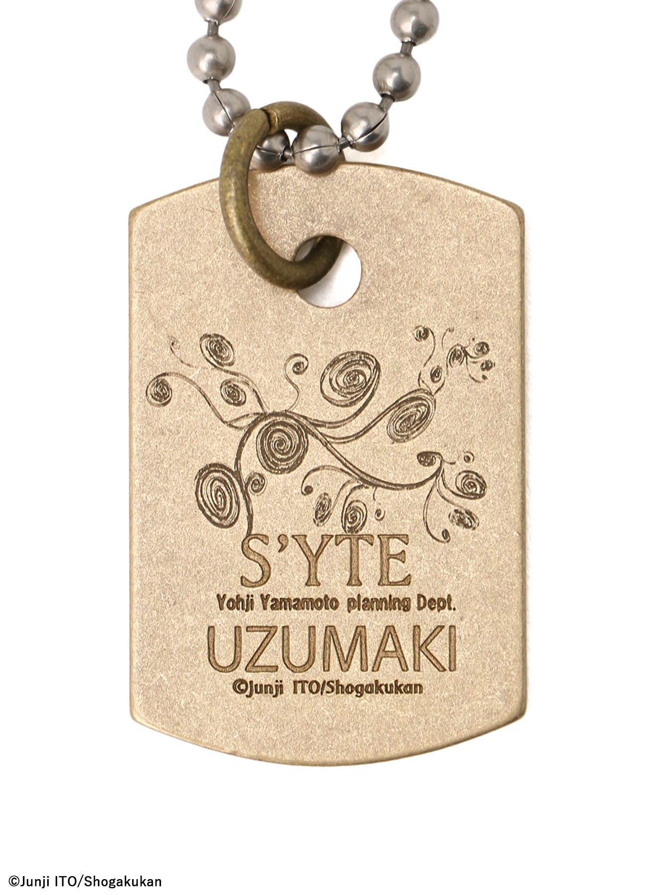 S'YTE × JUNJI ITO -UZUMAKI- KIRIE WEARING YOHJI YAMAMOTO DOG TAG