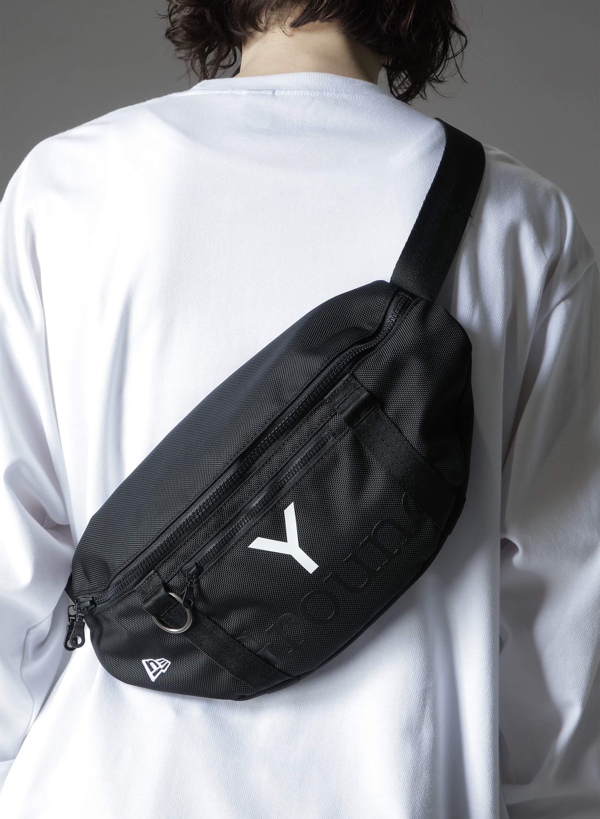 Ground Y×NEW ERA GROUND Y LOGO WAIST BAG(FREE SIZE Black): Soldes