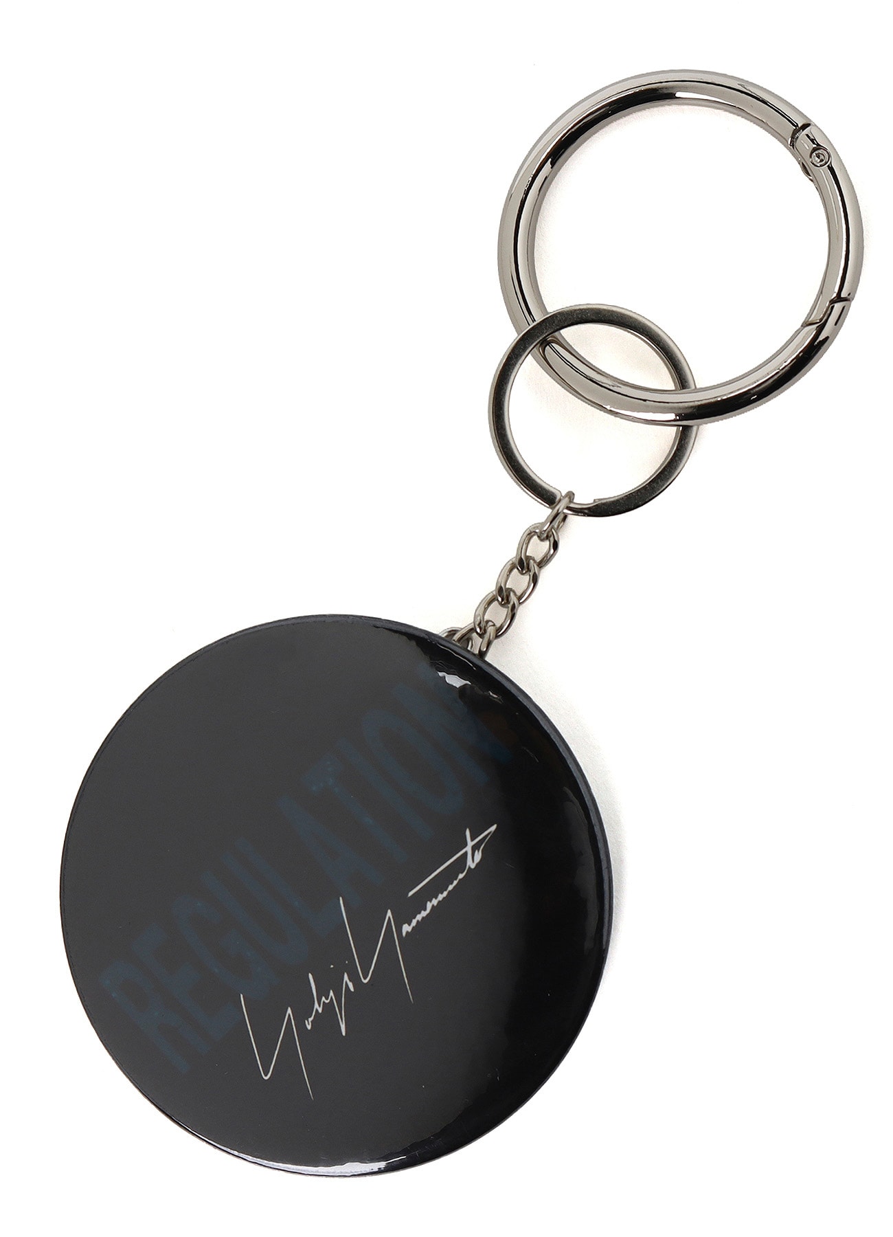 COMBINATION KNITTED KEY CHARM WITH MIRROR(FREE SIZE Black x White