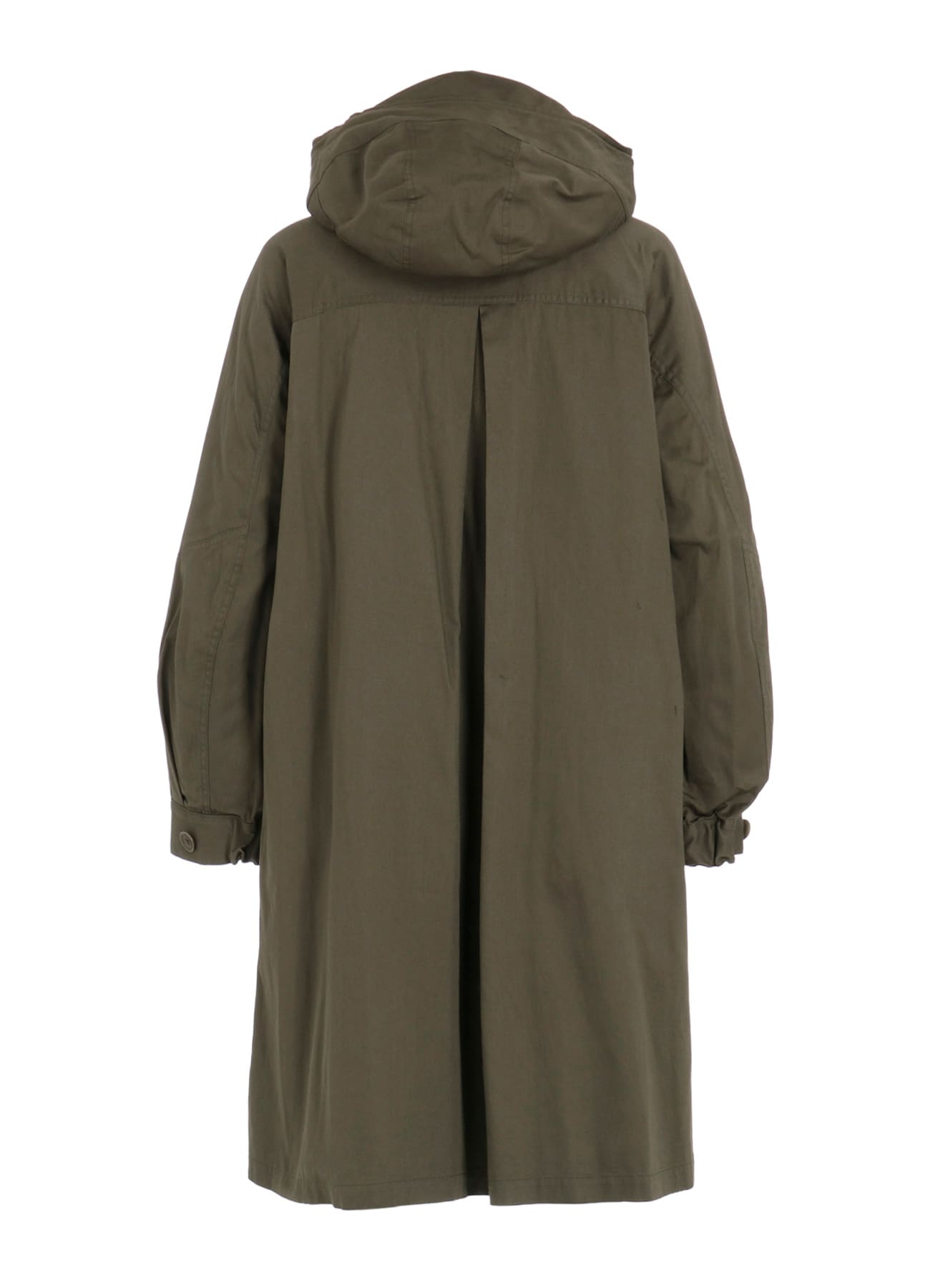 COTTON TWILL HOODED COAT WITH PADDED LINER(S Khaki): S'YTE｜THE