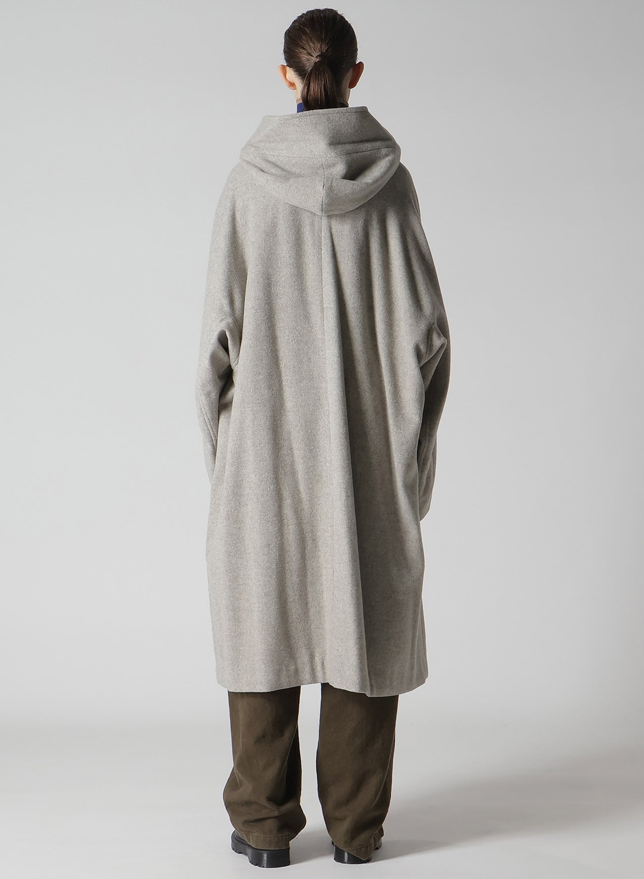 AIRY MOSSER LONG CAPE COAT(XS Light Grey): Y's｜THE SHOP YOHJI