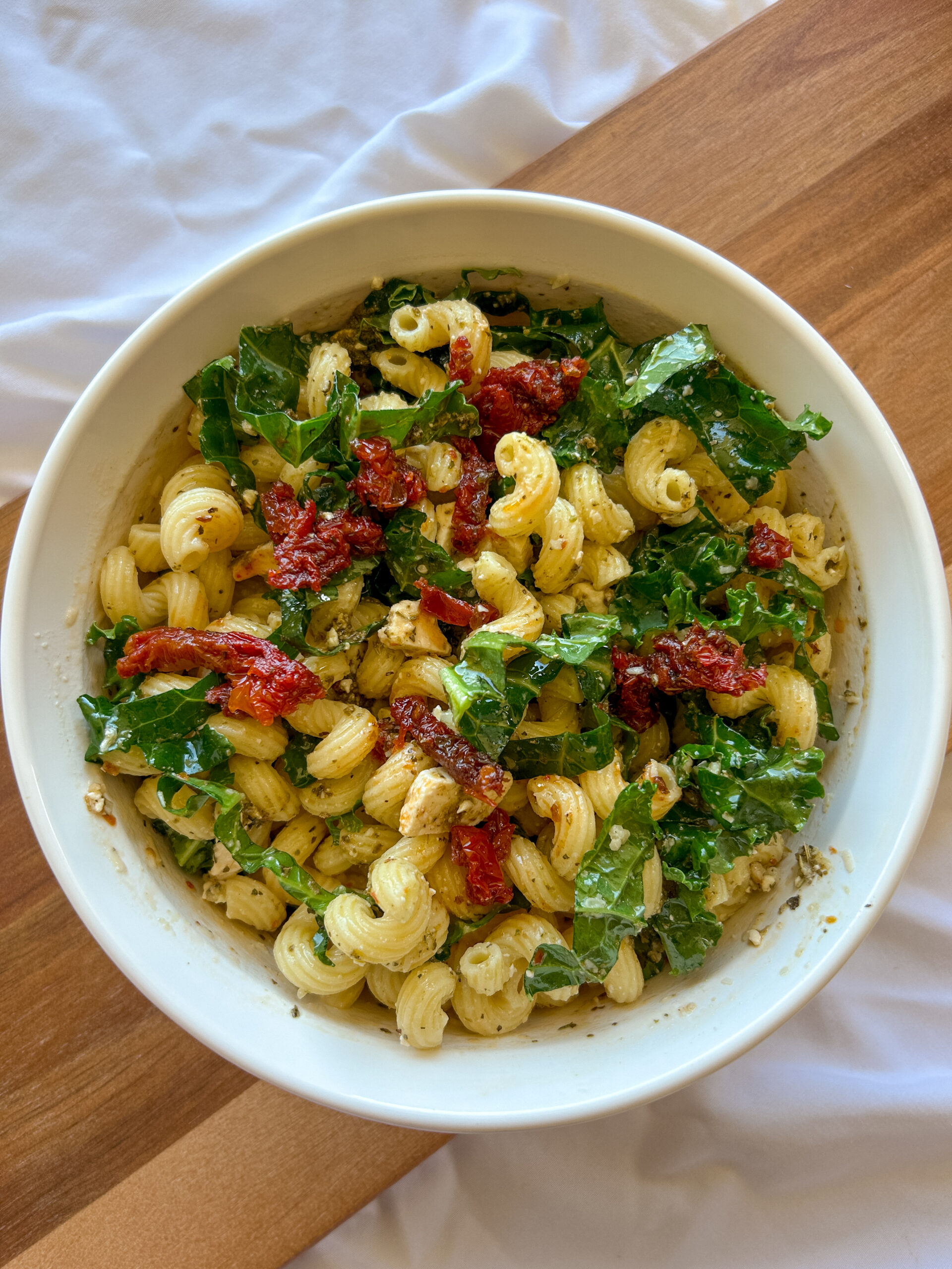 Mediterranean Kale Pasta Salad (Sam's Club CopyCat Recipe) - The