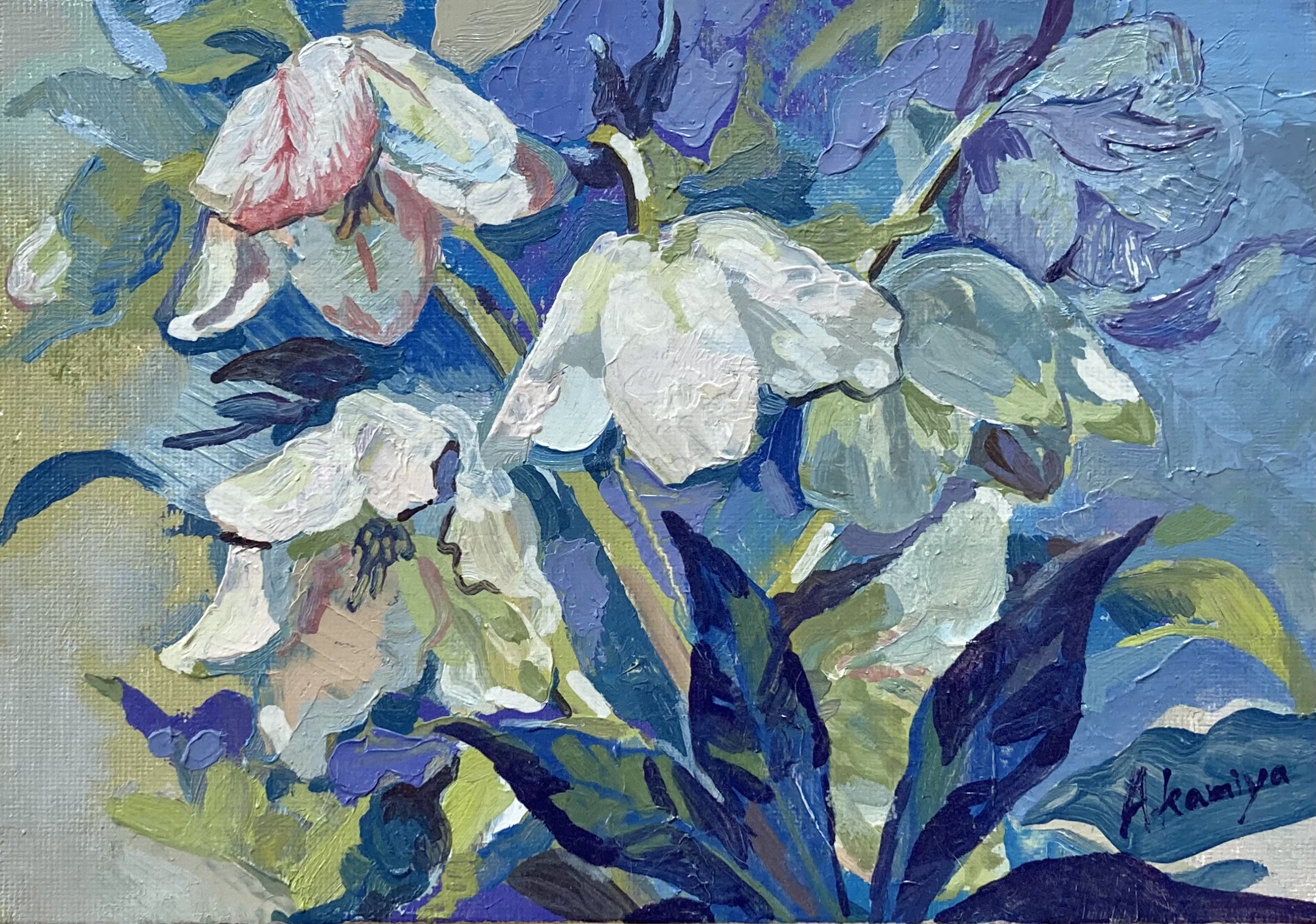 クリスマスローズ | Ayano Kamiya ｜インテリア絵画 アートの専門通販