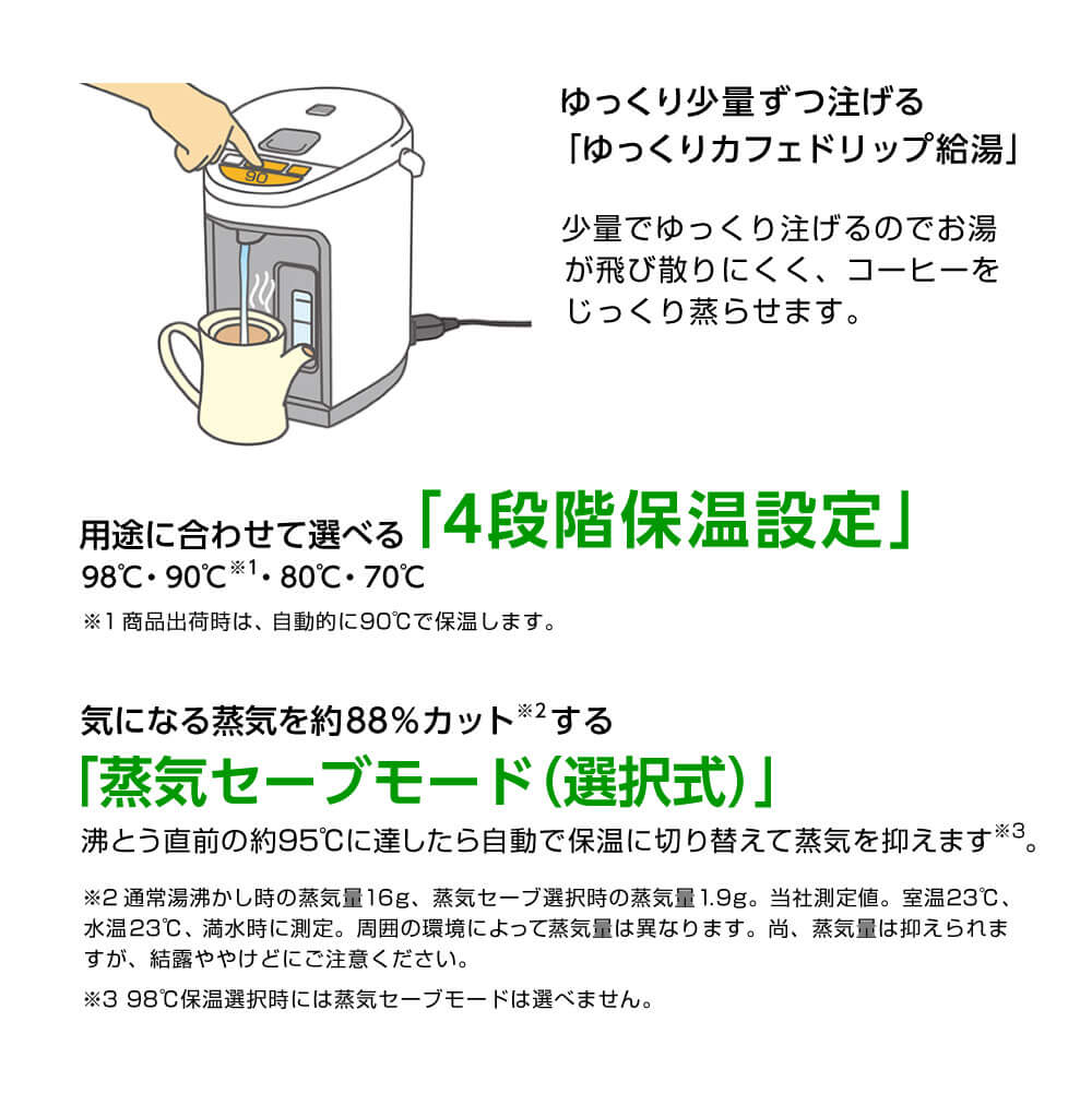 象印 CD-SE50 ホワイトグレー [マイコン沸とう電動ポット（5L