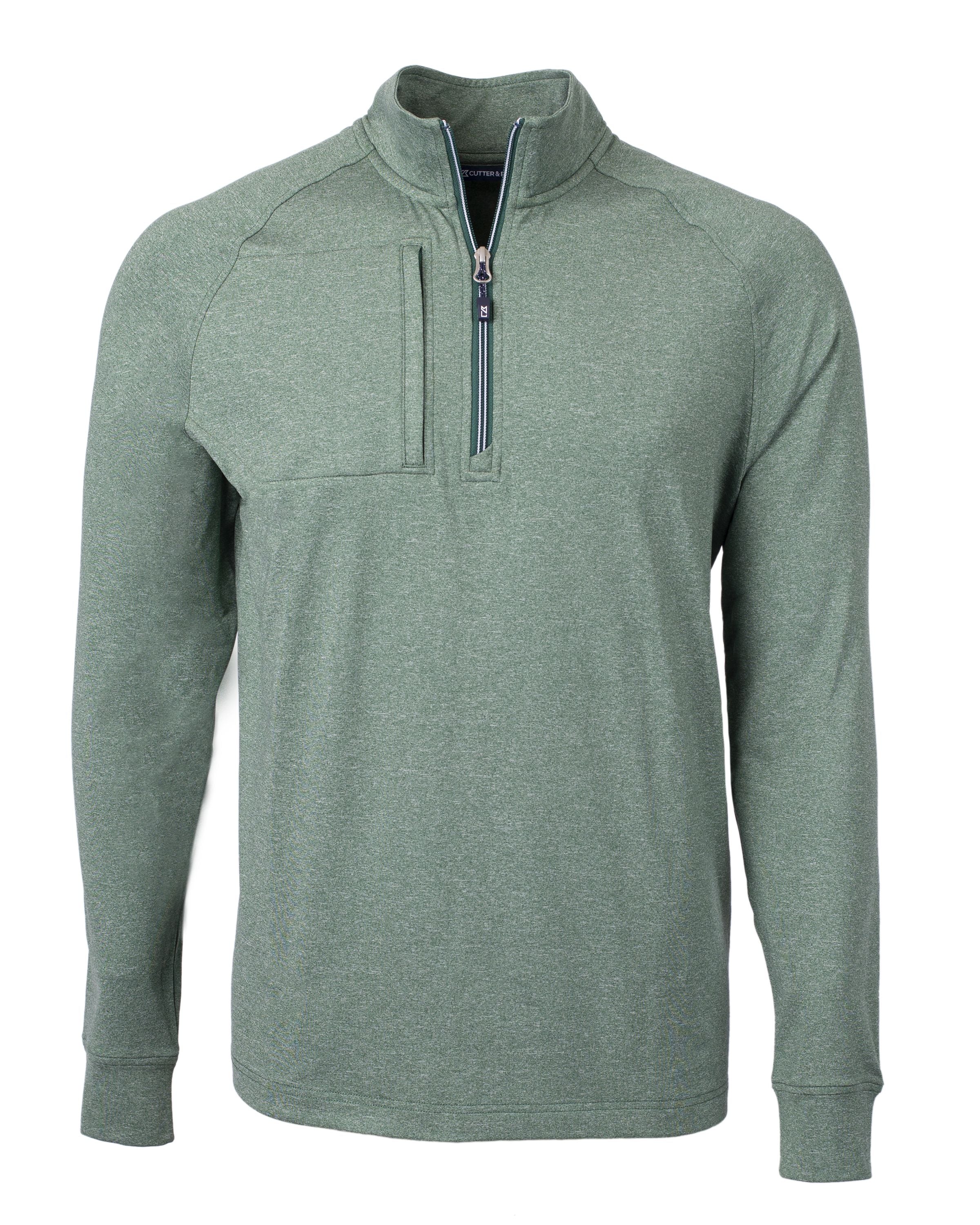 Cutter & Buck Adapt Eco Knit Heather Quarter Zip Pullover | MCK01086
