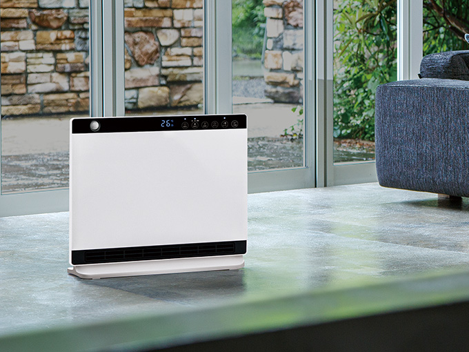 HEAT WIDE SLIM（節電／室温センサー付 大風量パネルセラミック