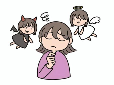 天使と悪魔イラスト｜無料イラスト・フリー素材なら「イラストAC」