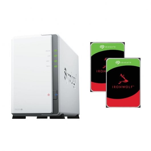 Synology DiskStation DS223j NAS 2x Discos Duros 4TB Seagate