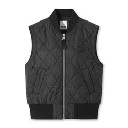 WOMEN キルティングベスト ブラック