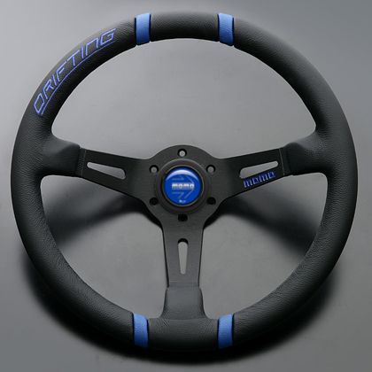 MOMO RACE ステアリング メタリックブルー φ32