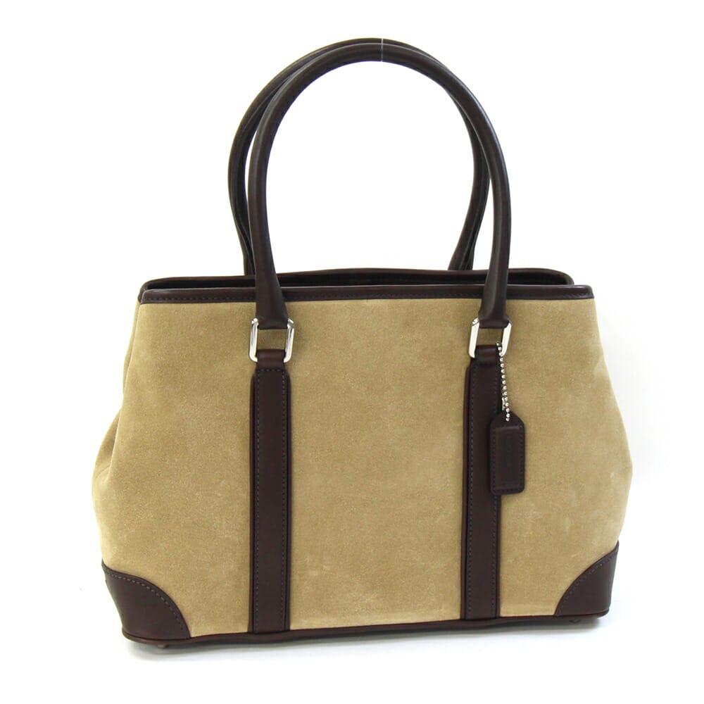 楽天市場】コーチ スエード バッグ ブラウンの通販