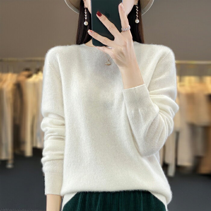 楽天市場】ウール100%（カラーホワイト）（ニット・セーター｜トップス