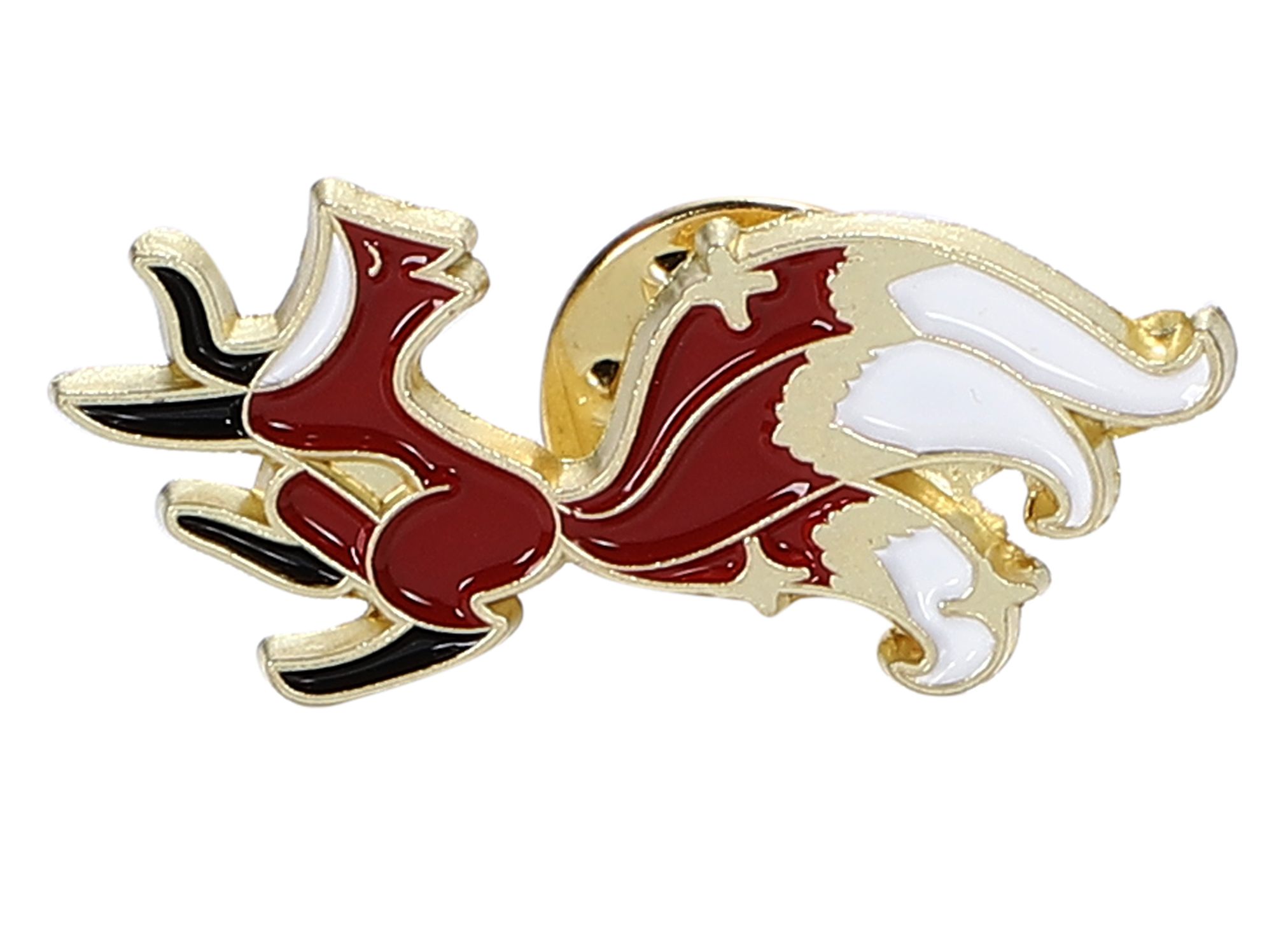 イマック キツネ ボヘミアングラス バッジ ブローチ きつね イマック